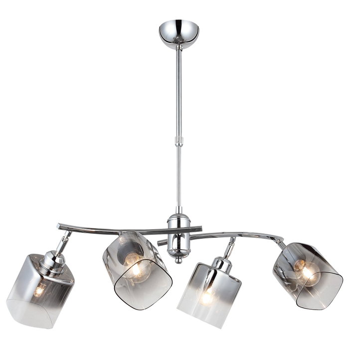 Opviq Derma - 51-04 Candelabro Cromado con Tapa de Vidrio